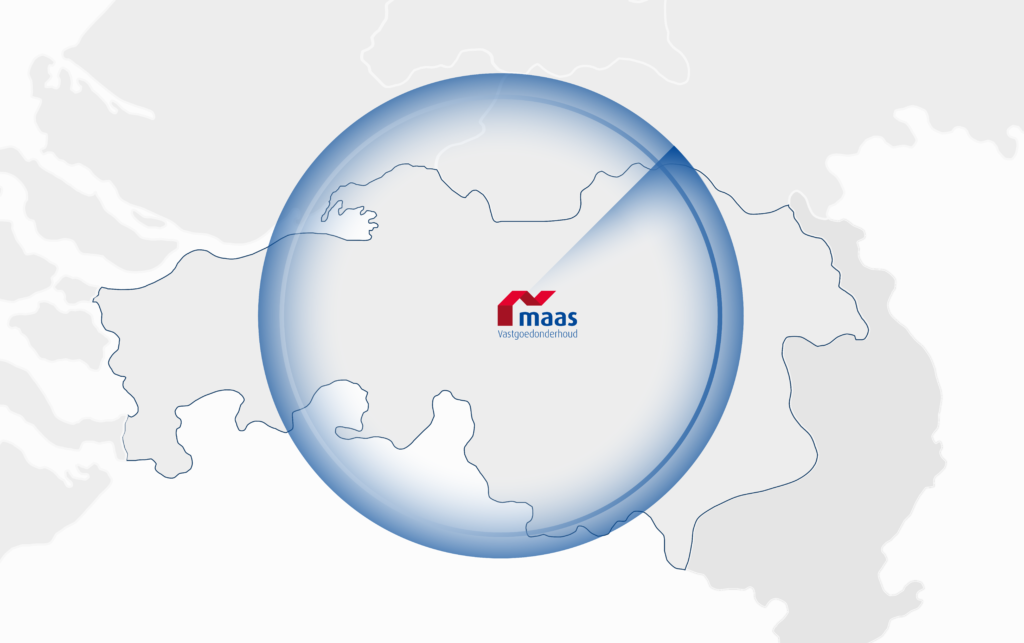 Werkgebied zakelijke opdrachtgevers en particuliere opdrachtgevers Maas Vastgoedzorg
